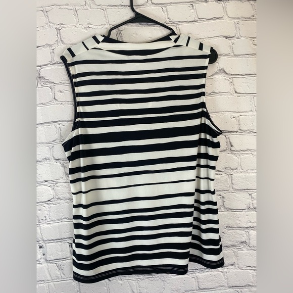 Kasper Striped Cowl Neck Blouse size XL - Picture 6 of 7